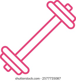 Dumbbell vector icon. Can be used for printing, mobile and web applications.
