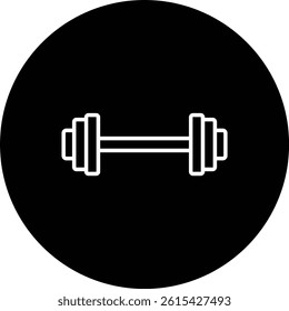 Dumbbell vector icon. Can be used for printing, mobile and web applications.