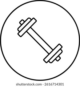 Dumbbell vector icon. Can be used for printing, mobile and web applications.