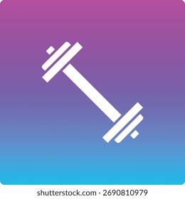 Ícone de vetor de haltere. Pode ser usado para impressão, aplicativos móveis e da Web.