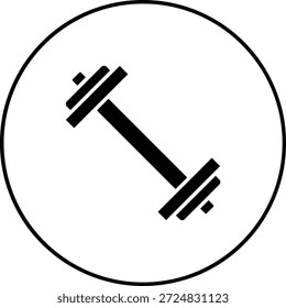 Ícone de vetor de haltere. Pode ser usado para impressão, aplicativos móveis e da Web.