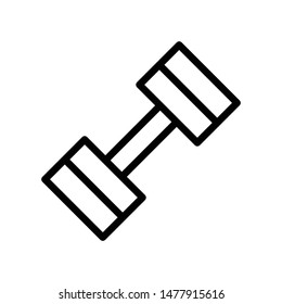 Dumbbell Vector Icon Design Template