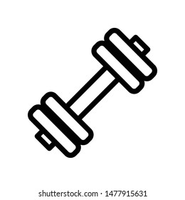 Dumbbell Vector Icon Design Template