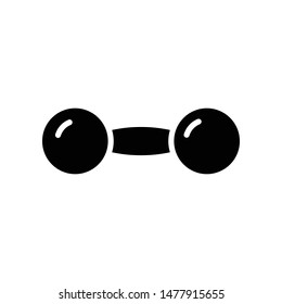 Dumbbell Vector Icon Design Template