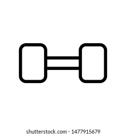 Dumbbell Vector Icon Design Template