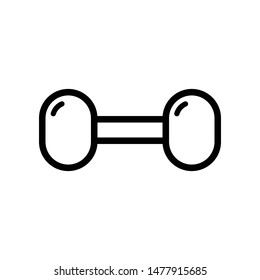 Dumbbell Vector Icon Design Template