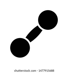 Dumbbell Vector Icon Design Template