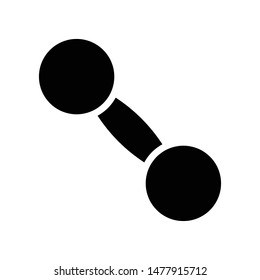 Dumbbell Vector Icon Design Template