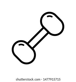 Dumbbell Vector Icon Design Template