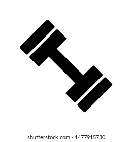 Dumbbell Vector Icon Design Template