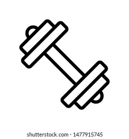Dumbbell Vector Icon Design Template
