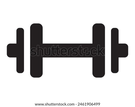 dumbbell vector icon, dumbbells weight training equipment flat vector icon, exercise workout in gym  fitness