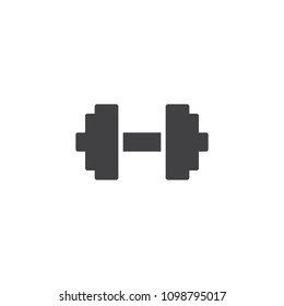 Dumbbell vector icon. filled flat sign for mobile concept and web design. Weight lifting simple solid icon. Symbol, logo illustration. Pixel perfect vector graphics