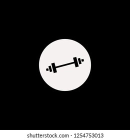 Dumbbell vector icon. flat Dumbbell design. Dumbbell illustration for graphic 