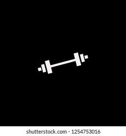 Dumbbell vector icon. flat Dumbbell design. Dumbbell illustration for graphic 