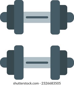 Dumbbell Vector Icon Flat Style