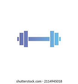 Dumbbell vector icon with gradient