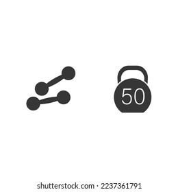 dumbbell vector icon gym fitness weight lifting