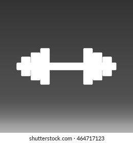 Dumbbell Vector Icon Illustration