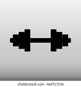 Dumbbell Vector Icon Illustration