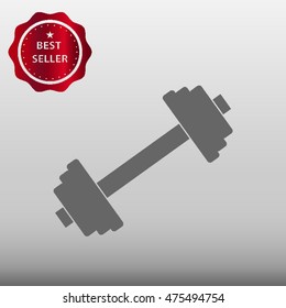 Dumbbell Vector Icon Illustration