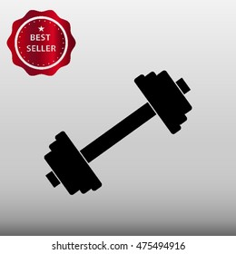 Dumbbell Vector Icon Illustration
