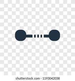 Dumbbell vector icon isolated on transparent background, Dumbbell transparency logo concept