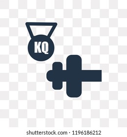 Dumbbell vector icon isolated on transparent background, Dumbbell transparency concept can be used web and mobile