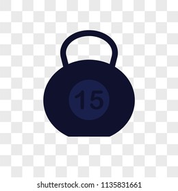 Dumbbell vector icon on transparent background, Dumbbell icon