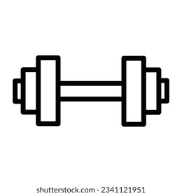 Icono del vector de timbre, estilo de contorno, aislado en fondo blanco.