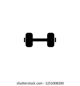 dumbbell vector icon. dumbbell sign on white background. dumbbell icon for web and app