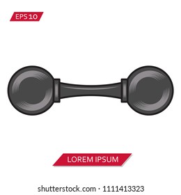 dumbbell vector icon symbol
