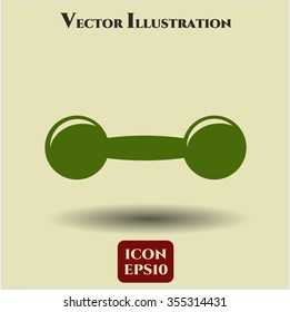 Dumbbell vector icon or symbol