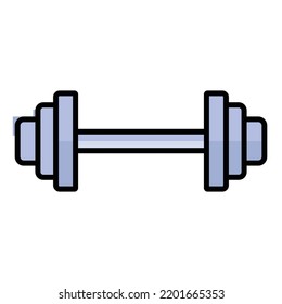  Dumbbell Vector Icon which is suitable for commercial work and easily modify or edit it

