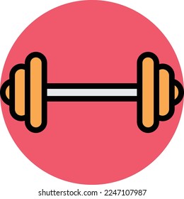 Dumbbell Vector Icon which is suitable for commercial work and easily modify or edit it
