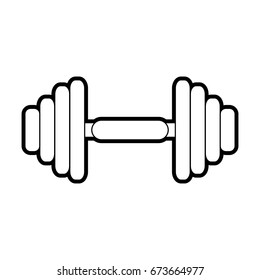 Dumbbell Vector Illustration Stock Vector (Royalty Free) 673664977 ...