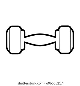 dumbbell vector illustration