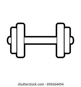 dumbbell vector illustration
