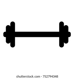 Dumbbell vector illustration. Doodle style. Design, print, logo, decor, textile, paper.