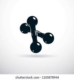 Dumbbell vector illustration, fitness and cross fit sport equipment for healthy lifestyle and fitness workout.