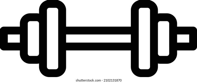 Dumbbell Vector illustration on a transparent background.Premium quality symmbols.Stroke vector icon for concept and graphic design. 
