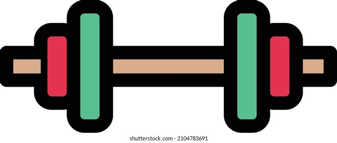 Dumbbell Vector illustration on a transparent background.Premium quality symmbols.Stroke vector icon for concept and graphic design. 