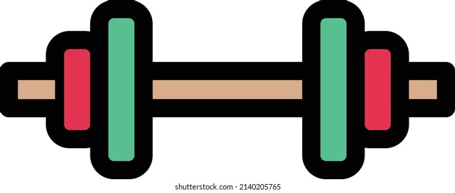 Dumbbell Vector illustration on a transparent background.Premium quality symmbols.Stroke vector icon for concept and graphic design. 