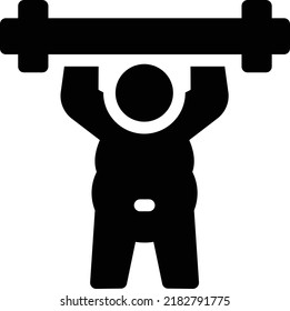 ilustración del vector dumbbell en un fondo transparente. Símbolos de calidad premium. Iconos vectoriales de glifos para diseño de conceptos y gráficos. 
