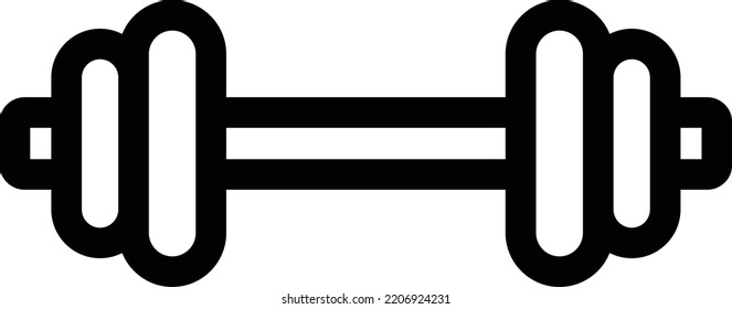 dumbbell  Vector illustration on a transparent background. Premium quality symmbols. Thin line vector icons for concept and graphic design.