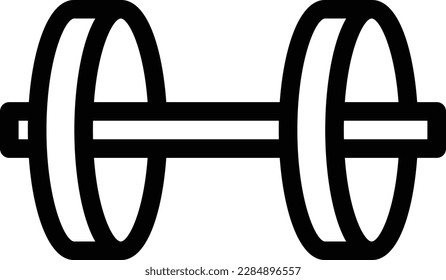 dumbbell Vector illustration on a transparent background.Premium quality symbols.Thin line vector icon for concept and graphic design.