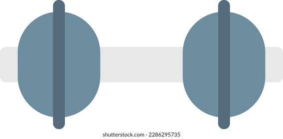 ilustración del vector dumbbell en un fondo transparente.Símbolos de calidad premium. Icono de vector de color de línea para concepto y diseño gráfico.