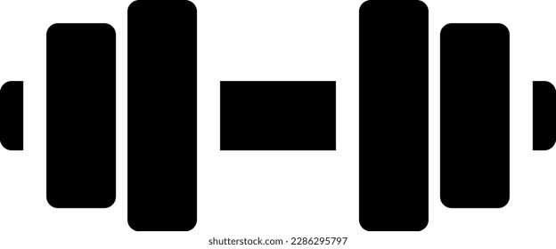 ilustración del vector dumbbell en un fondo transparente.Símbolos de calidad premium.Icono vectorial de glifos para el concepto y el diseño gráfico.