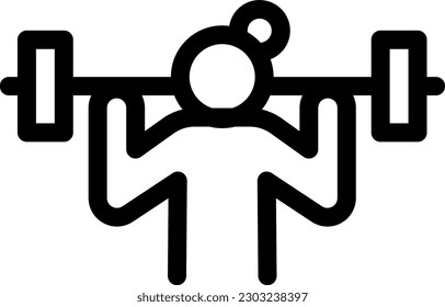 dumbbell Vector illustration on a transparent background. Premium quality symmbols. Thin line vector icons for concept and graphic design. 

