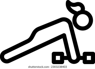 dumbbell Vector illustration on a transparent background. Premium quality symmbols. Thin line vector icons for concept and graphic design. 
